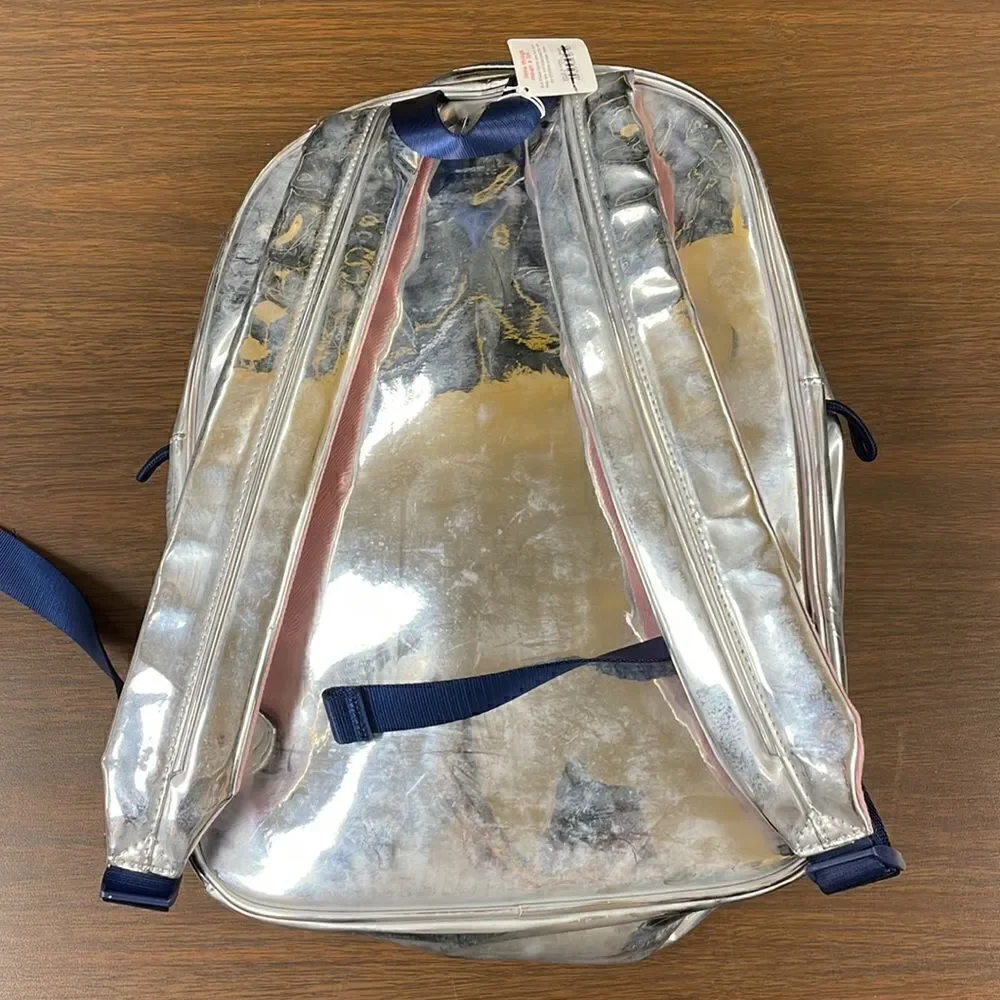 J. Crew Girls' backpack in metallic fabric*